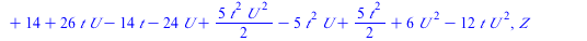 `+`(`*`(`^`(Y, 2), `*`(Z)), `*`(`+`(t, `-`(6)), `*`(X, `*`(Y, `*`(Z)))), `*`(`+`(`-`(4), `-`(`*`(6, `*`(t)))), `*`(Y, `*`(`^`(Z, 2)))), `-`(`*`(`^`(X, 3))), `-`(`*`(`+`(`-`(`*`(`/`(5, 4), `*`(`*`(`^`(...