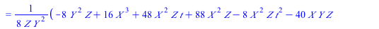 `+`(`*`(`^`(Y, 2), `*`(Z)), `*`(`+`(5, `-`(t)), `*`(X, `*`(Y, `*`(Z)))), `*`(10, `*`(Y, `*`(`^`(Z, 2)))), `-`(`*`(`^`(X, 3))), `-`(`*`(`+`(`*`(`/`(3, 2), `*`(t)), `/`(11, 4), `-`(`*`(`/`(1, 4), `*`(`*...