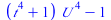 `+`(`*`(`+`(`*`(`^`(t, 4)), 1), `*`(`^`(U, 4))), `-`(1))